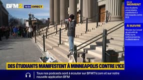 Des étudiants manifestent à Minneapolis contre l'ICE après la mort d'Alex Pretti