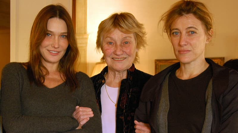 Marisa Bruni-Tedeschi entourée de ses deux filles, Carla et Valeria, à Venise en 2009