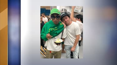 Jean Imbert et Pharrell Williams