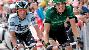 Pierre Rolland et Alberto Contador