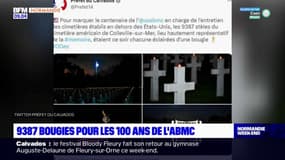 Colleville-sur-Mer: 9387 bougies pour les 100 ans de l'ABMC