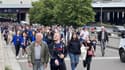 L'arrivée des supporters français au Stade de France pour France-Danemark, le 3 juin 2022