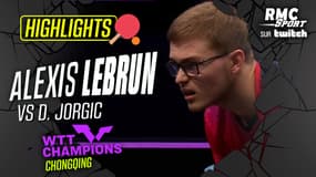 Résumé : A. Lebrun vs D. Jorgic (Champions Chongqing)
