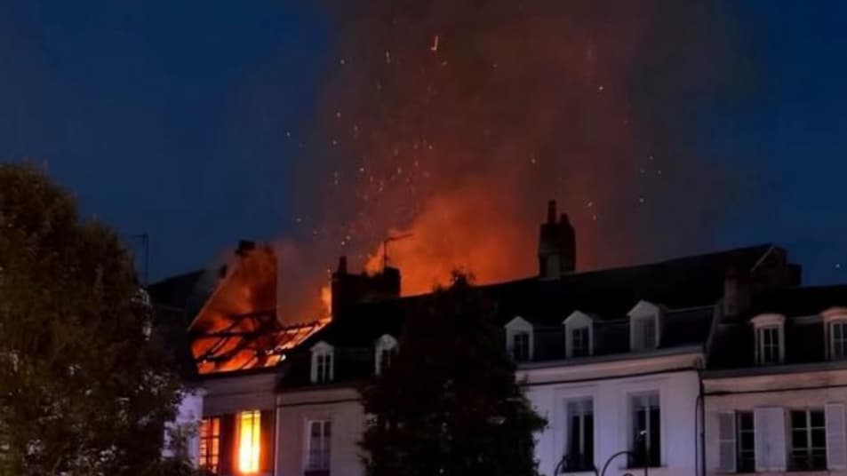 Un incendie s'est déclaré à Laon dans l'Aisne dans la nuit du 9 au 10 juin 2025.