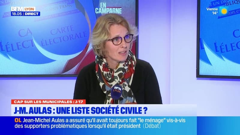 Laure Cédat (candidate sur une liste de J-M Aulas) était l'invitée de Bonsoir Lyon