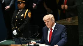 Donald Trump à la tribune des Nations unies à New York ce mardi 22 septembre 2025.