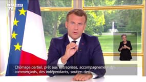 Emmanuel Macron: "Nous avons mobilisé près de 500 milliards d'euros" pendant la crise