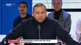 Référendum à choix multiples : "c'est de l'enfumage à la @EmmanuelMacron " pour @AnasseKazib. #GGRMC 