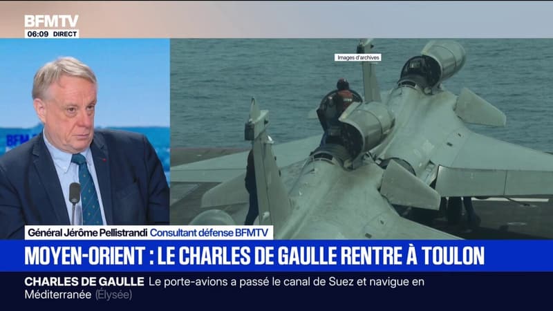 Moyen-Orient: Emmanuel Macron annonce le retour du porte-avions Charles de Gaulle au port de Toulon