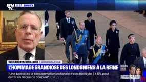 Richard Fitzwilliams, commentateur royal: "C'était aujourd'hui un moment très beau où nous avons commencé à dire adieu" à Elizabeth II