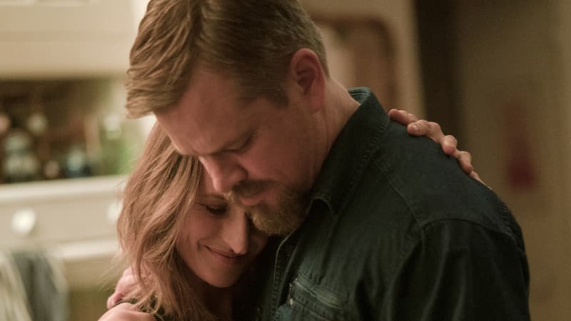 Camille Cottin et Matt Damon dans "Stillwater"