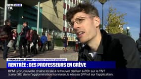 Pour dénoncer le manque de moyens, les enseignants et le personnel de ce lycée d'Asnières-sur-Seine ont fait grève le jour de la rentrée