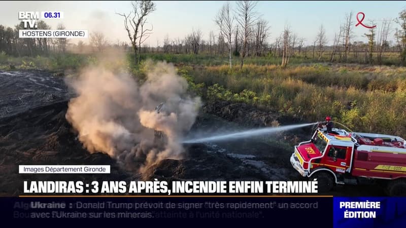 Trois ans après l'incendie à Landiras, en Gironde, le dernier point chaud enfin éteint par les pompiers