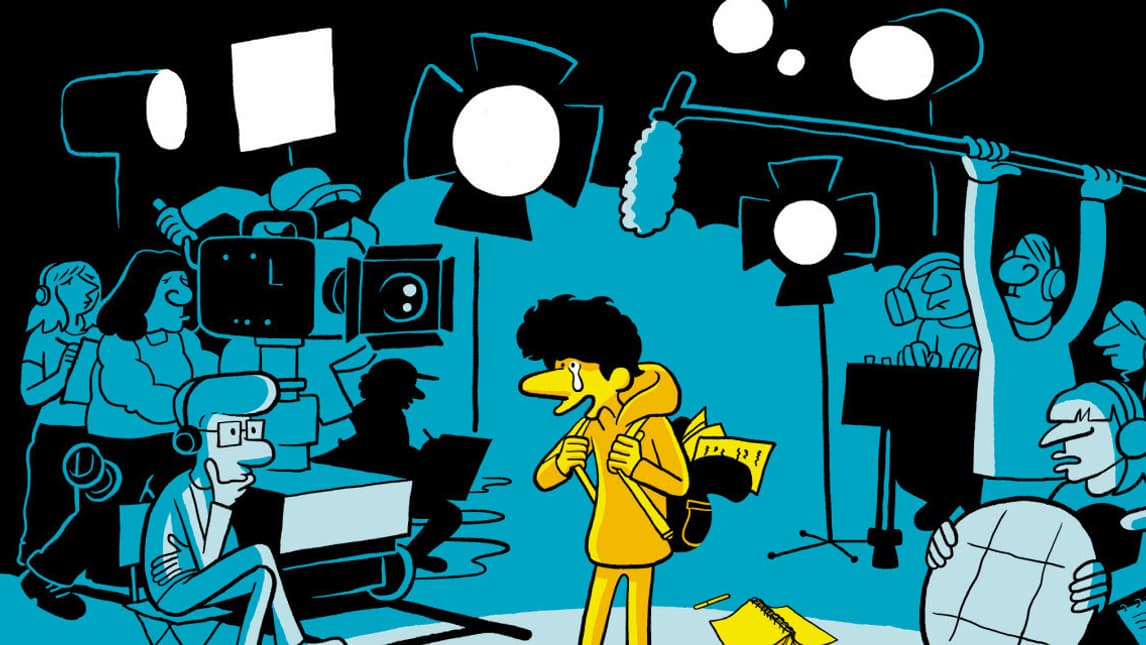 La couverture du "Jeune Acteur", la BD de Riad Sattouf sur Vincent Lacoste