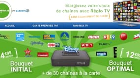 Reglo TV permet d'avoir accès via internet a un bouquet de 65 chaînes de télévision.