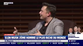 Avec une fortune de 128 milliards de dollars, Elon Musk devient le 2e homme le plus riche du monde, derrière le patron d'Amazon Jeff Bezos