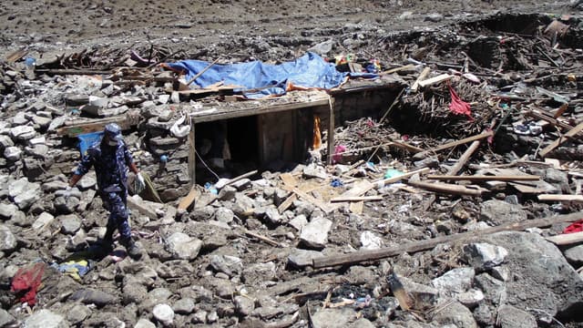 Le petit village de Langtang, au Népal, a été rayé de la carte par le séisme du 25 avril.