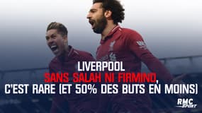 Liverpool sans Salah ni Firmino, c'est rare (et 50% des buts en moins)