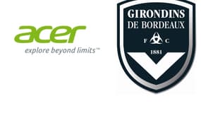 Acer et les Girondins de Bordeaux ont signé un partenariat d'un an. 