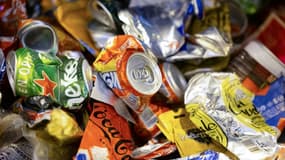 Des déchets recyclables au centre de tri des Batignolles, à Paris, le 10 janvier 2023