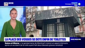Paris: des toilettes publiques installées dans un kiosque sur la place des Vosges