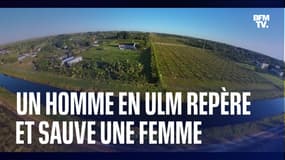 En Floride, cet homme en ULM repère une femme piégée sur une voiture dans un canal et appelle les secours