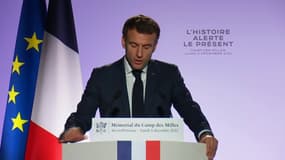 Emmanuel Macron au Camp des Milles: "Seul l’enseignement peut briser la répétition de la tragédie qui a eu lieu ici"