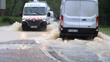Les inondations à Boulay-Moselle, en Moselle, le 18 mai 2024
