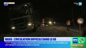 Haut-Rhin: circulation difficile après la neige 