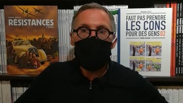 Le gérant de librairie "Bulle" au Mans