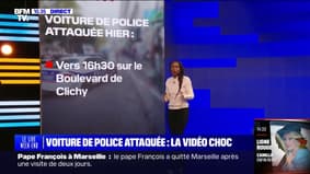 Voiture de police attaquée à Paris: ce qui s'est passé