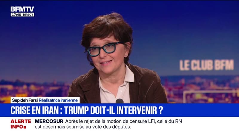 Potentielle intervention américaine en Iran: "Je suis absolument contre, ce serait une catastrophe", assure Sepideh Farsi, réalisatrice iranienne