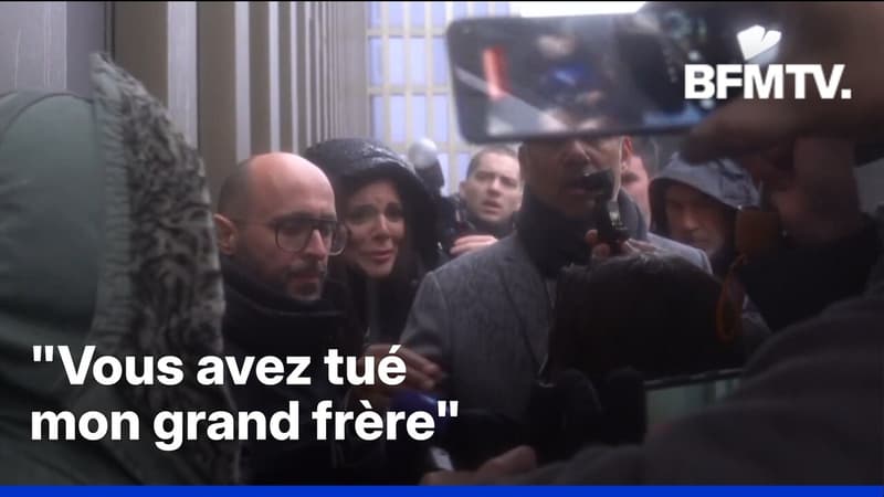 "Vous avez tué mon grand frère": les Moretti pris à partie lors de leur arrivée au tribunal