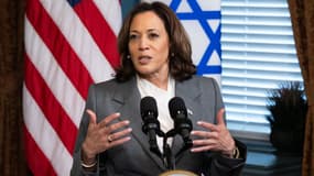 La vice-présidente Kamala Harris rencontre le président israélien Isaac Herzog à Washington, aux États-Unis, le 19 juillet 2023.