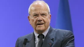 Marc Ladreit de Lacharrière lors d'un discours à la Fondation Jacques Chirac, le 21 novembre 2014