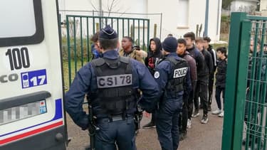 151 jeunes ont été interpellés dans un lycée à Mantes-la-Jolie, le 6 décembre.