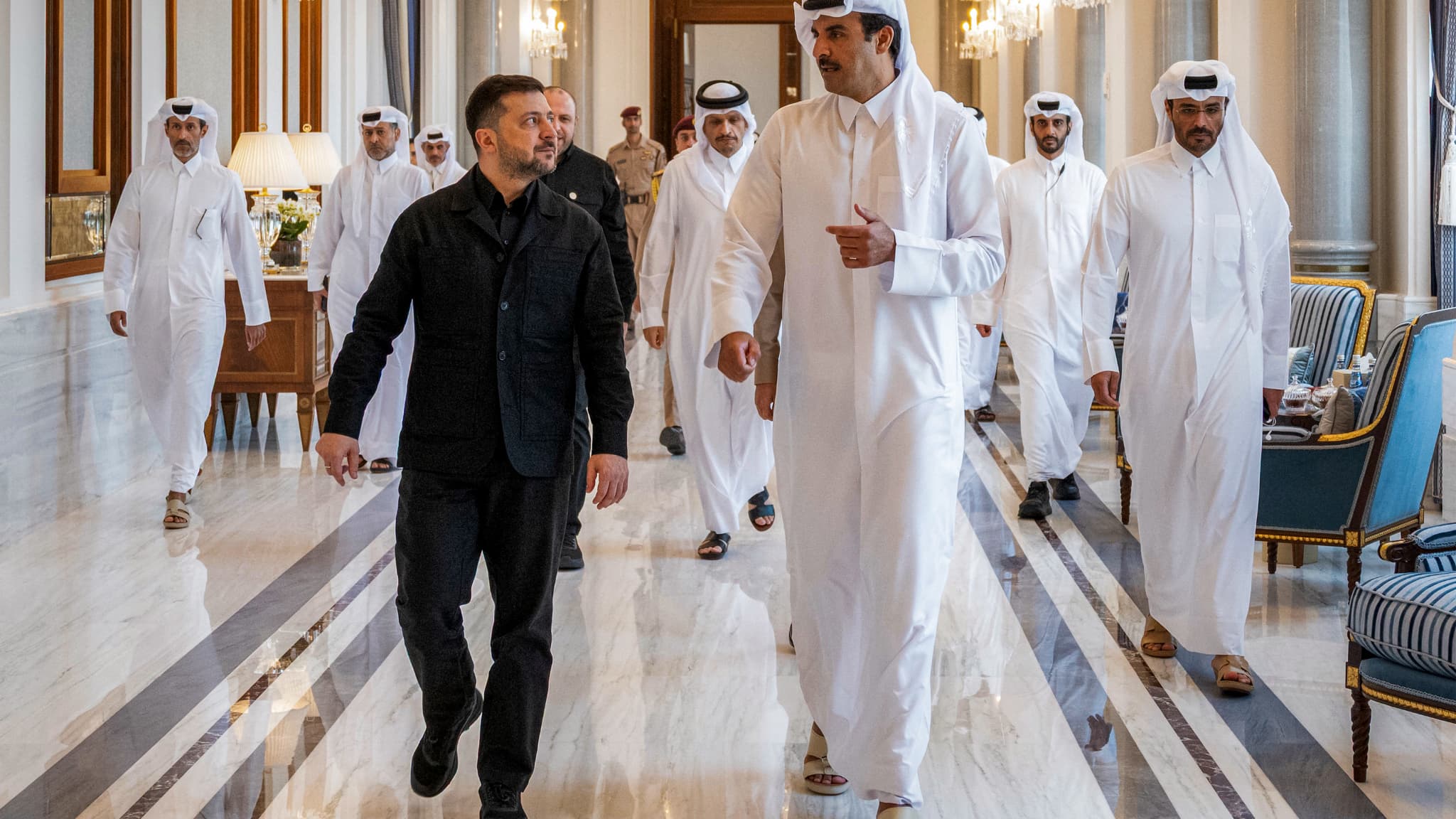 Volodymyr Zelensky au Qatar