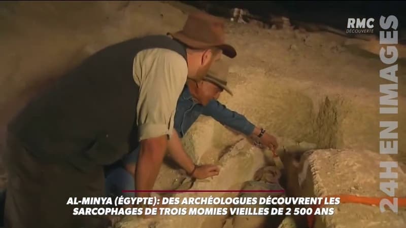 EN VIDÉO - Un sarcophage égyptien de plus de 2.500 ans ouvert en direct à la télévision