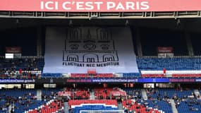 Le tifo parisien en hommage à Notre-Dame