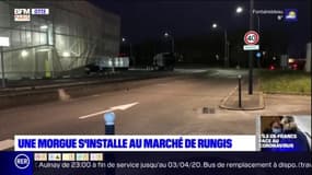 Coronavirus: une morgue s'installe au marché de Rungis