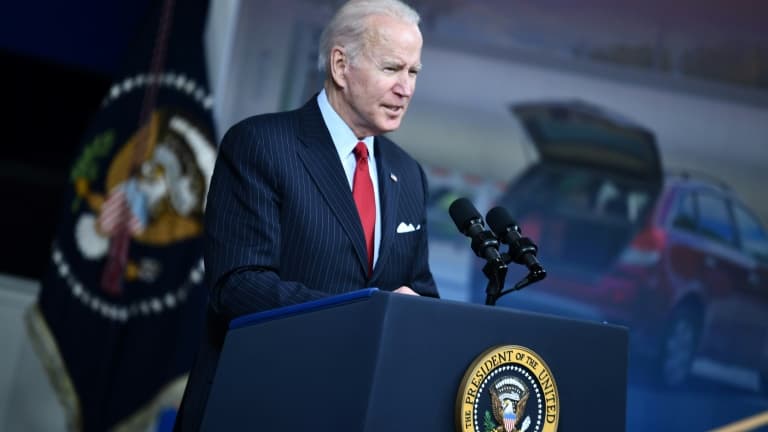 Le président américain Joe Biden à Washington, le 23 novembre 2021