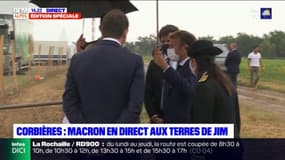 Corbières-en-Provence: Emmanuel Macron est arrivé aux Terres de Jim