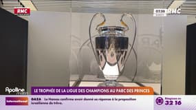 Depuis le début de la semaine, le trophée de la Ligue des Champions est exposé au Parc des Princes