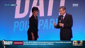 Municipales à Paris: Nicolas Sarkozy encense Rachida Dati dans la dernière ligne droite