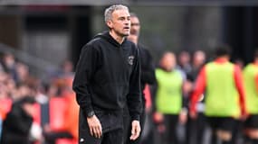 Luis Enrique avec le PSG le 8 mars 2025