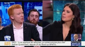 SNCF: "Le statut des cheminots n'a aucune corrélation avec la dette", selon Adrien Quatennens