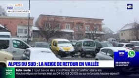 La neige de retour en vallée dans les Alpes du Sud