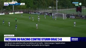 Football: le Racing club de Strasbourg écrase Sturm Graz