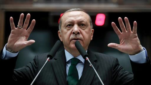 Le président turc Recep Tayyip Erdogan le 05 décembre 2017