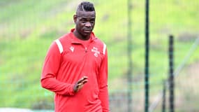 Mario Balotelli à Sion en janvier 2023